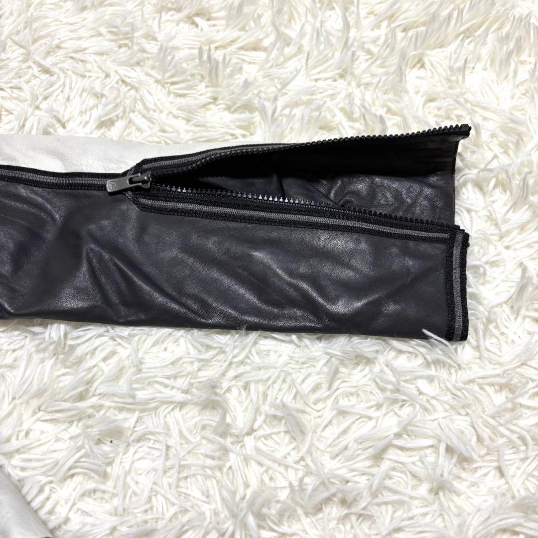 【美品・希少】アルマーニ　コレツォーニ　ライダースジャケット　バイカラー XL