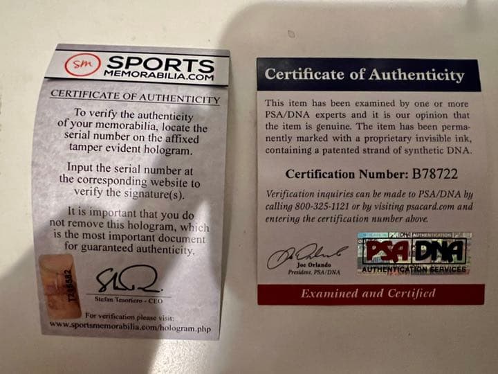 [MLB]松井秀喜選手と松井稼頭央選手ダブルサインボール(証明書付き)