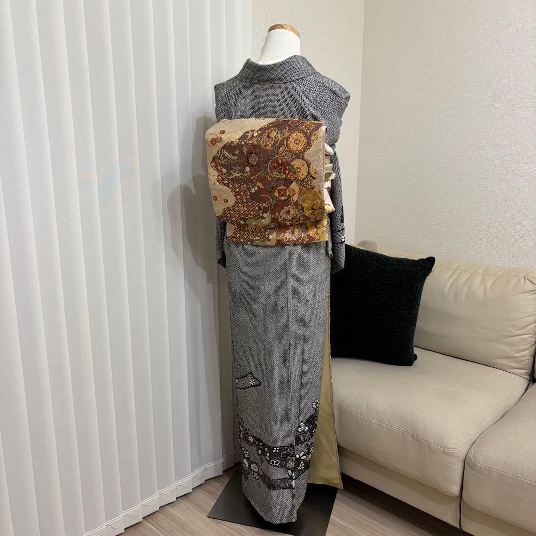 訪問着　フルセット　着物　帯　帯締め　帯締め