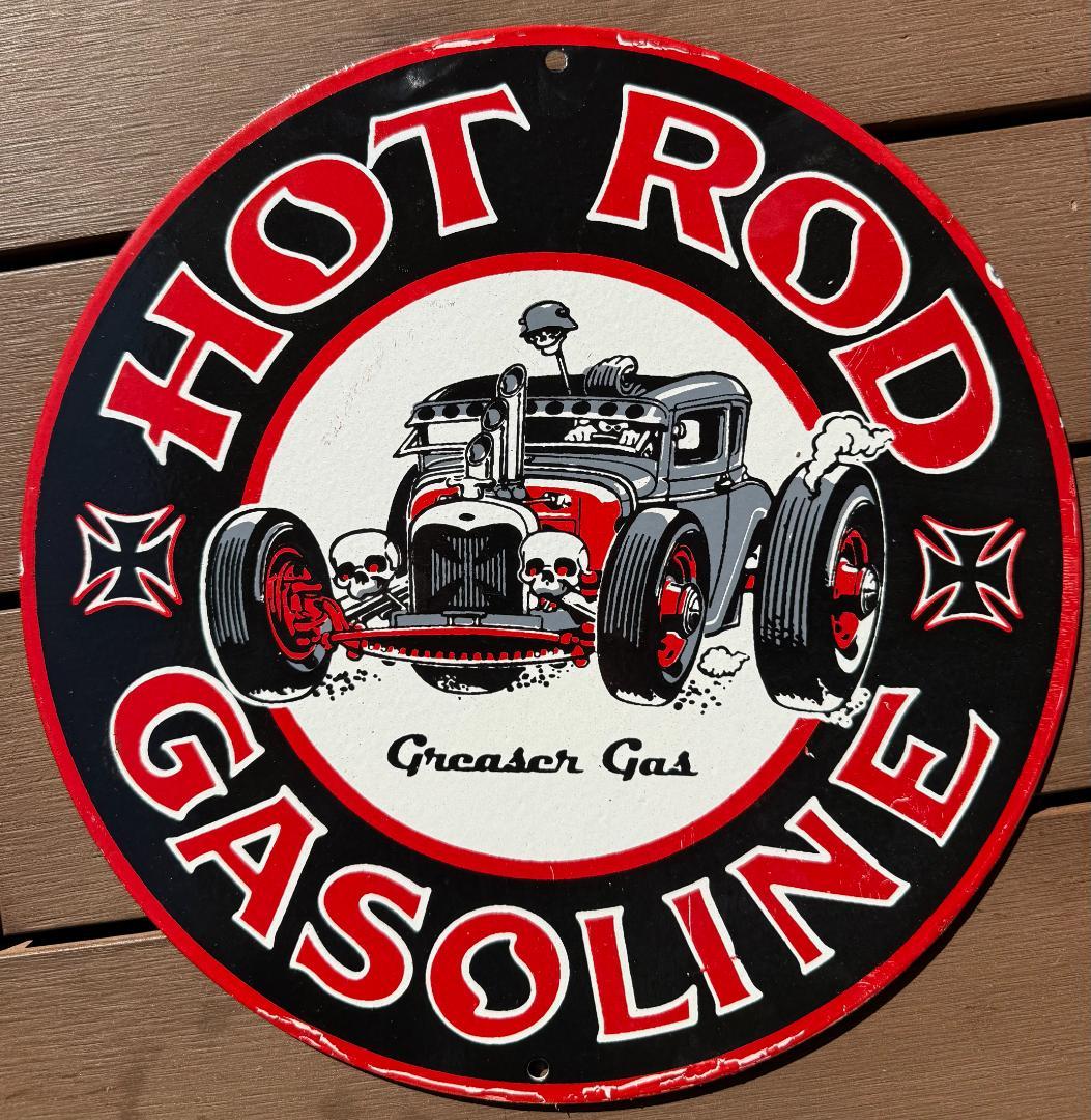 Hot Rod Gasoline 看板 30cm ガレージ 世田谷ベース