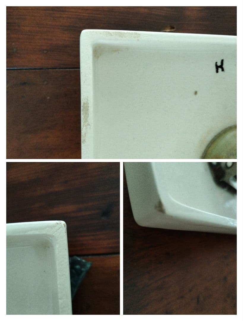 ドイツ　kienzle キンツレ　陶器の掛け時計　アンティーク　ビンテージ