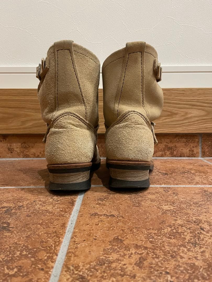 レッドウイング　2965 エンジニアブーツ ベージュ スエード