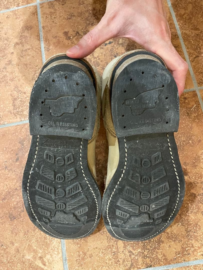 レッドウイング　2965 エンジニアブーツ ベージュ スエード