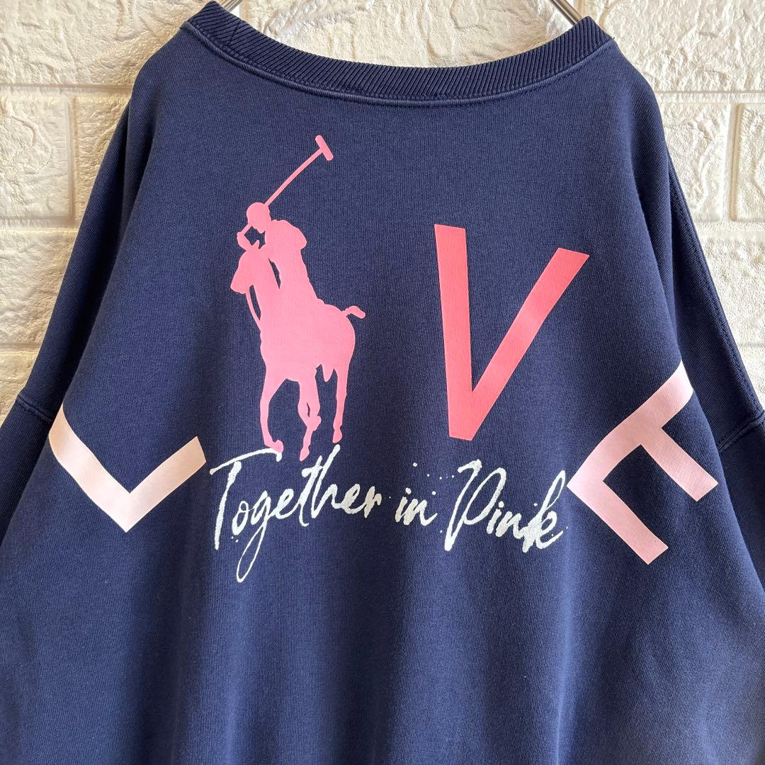 ラルフローレン PINK PONY ピンクポニー 刺繍 スウェット トレーナー