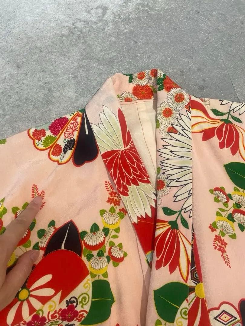 七五三7歳　着物　アンティーク　骨董品　ヴィンテージ　古典柄