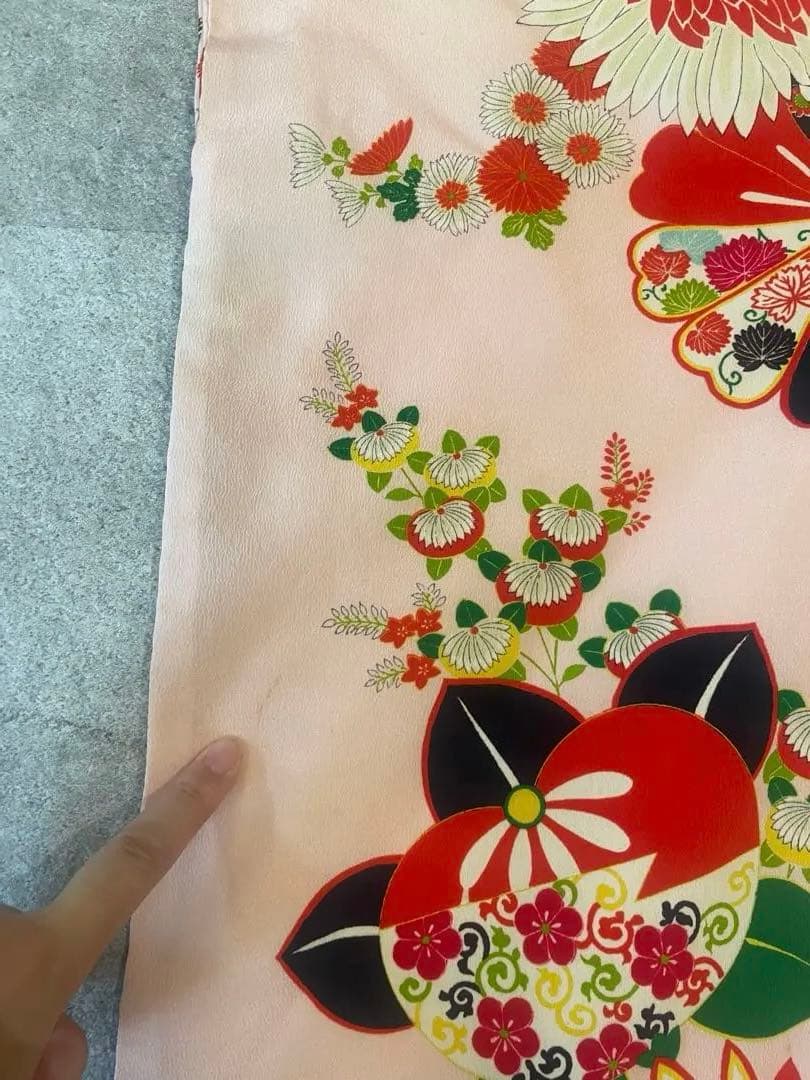 七五三7歳　着物　アンティーク　骨董品　ヴィンテージ　古典柄