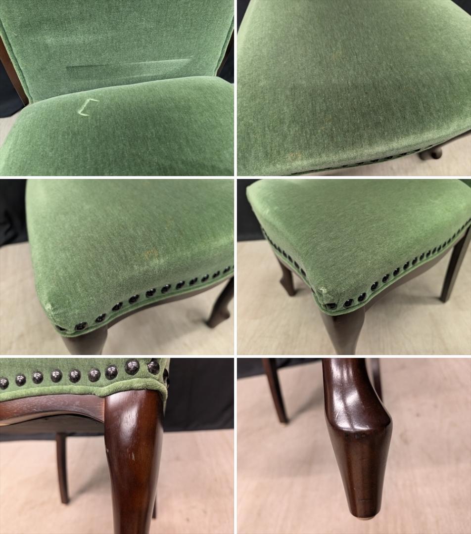 マルニ　ベルサイユ　猫脚　2脚　ダイニングチェア　ハイバック　イス　椅子　B