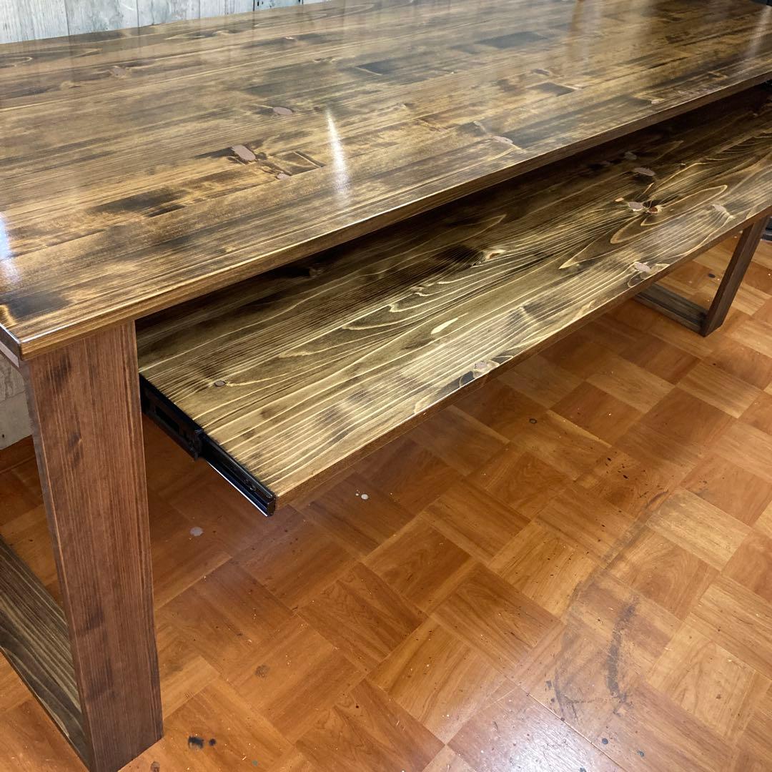 DTM スライドテーブル 幅180cm ヒノキの集成材