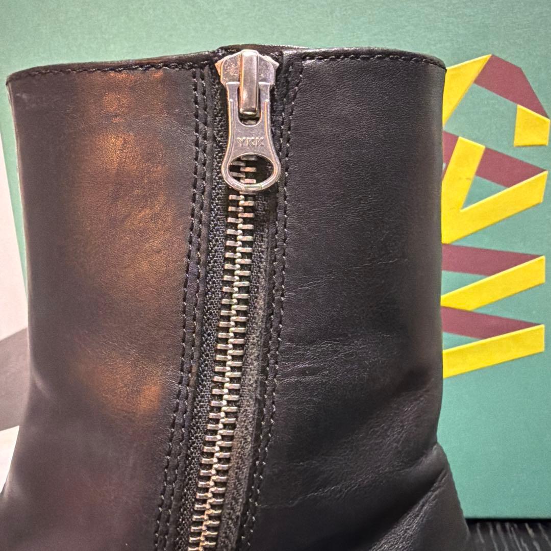 CAMPER Traktori サイドジップ　レザーブーツ　EU37