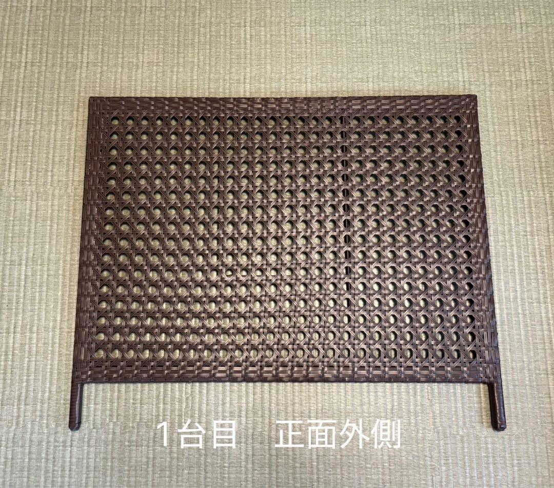 【室外機カバー】CV-950 ダークブラウン ラタン風　2台セット！