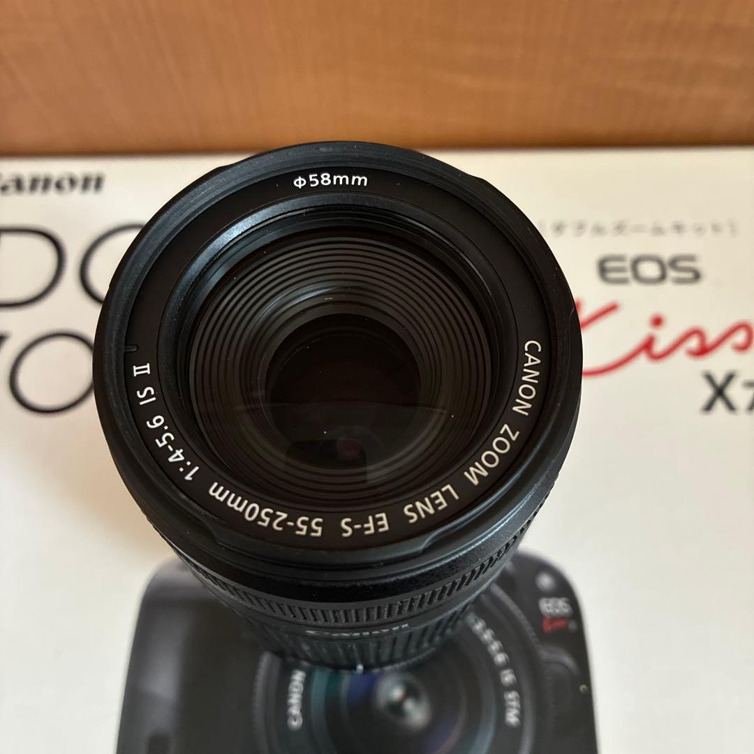 キャノン CanonEOSkissX7ダブルズームキット 美品