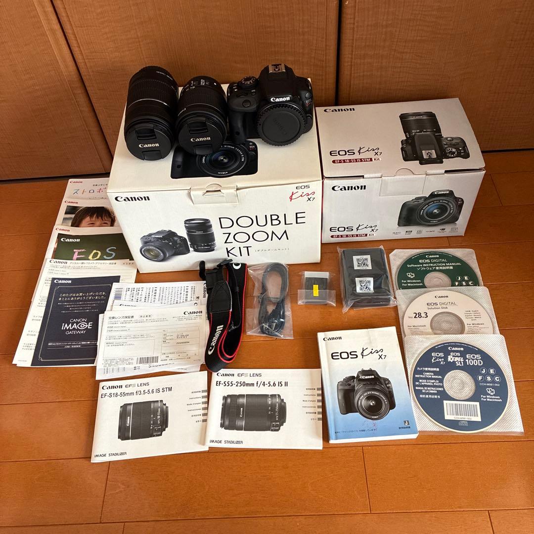 キャノン CanonEOSkissX7ダブルズームキット 美品