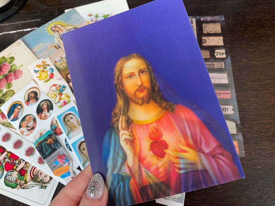 A)聖なるおすそ分けファイル　コラージュ素材　レース