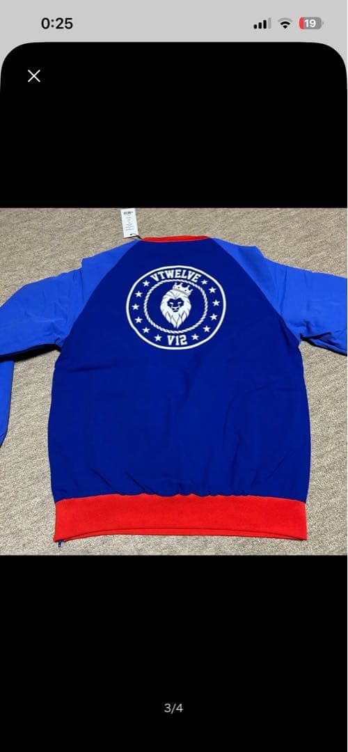 新品未使用　[V TWELVE] 青赤ジャケット　スニードジャック 中綿