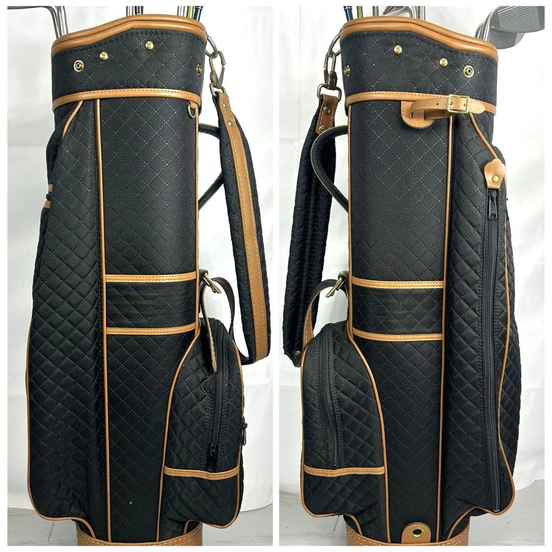 本格派 レディースゴルフクラブ 8本 ゴルフセット ピン キャディバッグ 美品