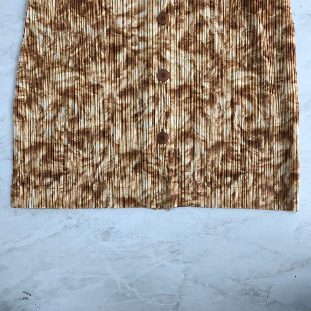 ✨極美品✨プリーツプリーズ 長袖シャツ 総柄 PP03-JD691 Lサイズ