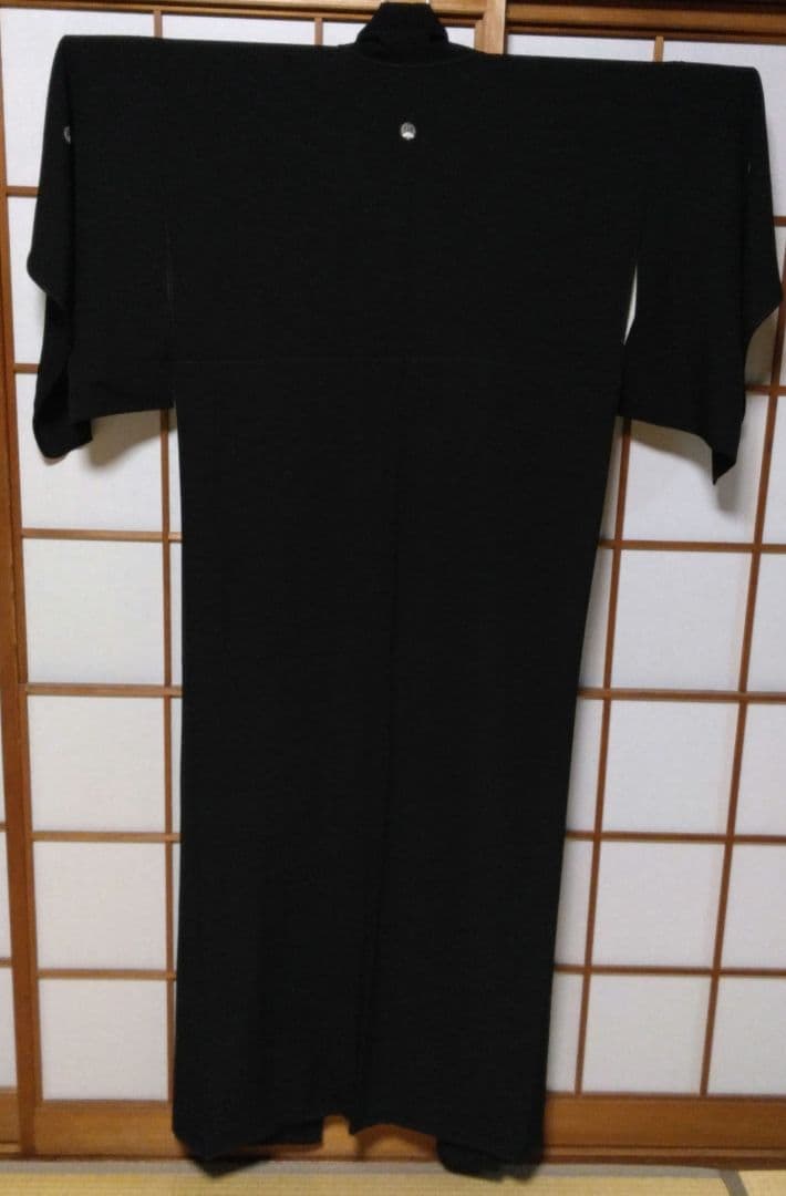 花柳流　紋付　正絹　着物　黒留袖 五つ紋