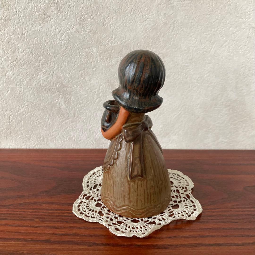 フラワーガール　陶器　置物　スウェーデン　北欧　ヴィンテージ