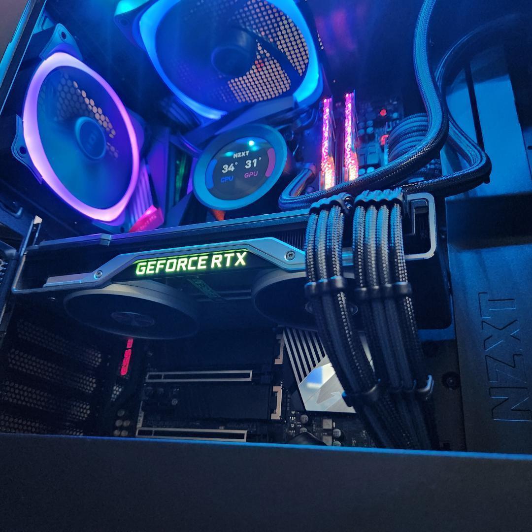 【光る超高性能ゲーミングPC】Ryzen 5 RTX2070S 32GBNVMe