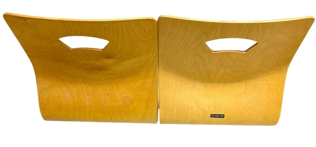 光製作所 HIKARI 木製 座椅子 4脚 曲がり木 旅館 和室