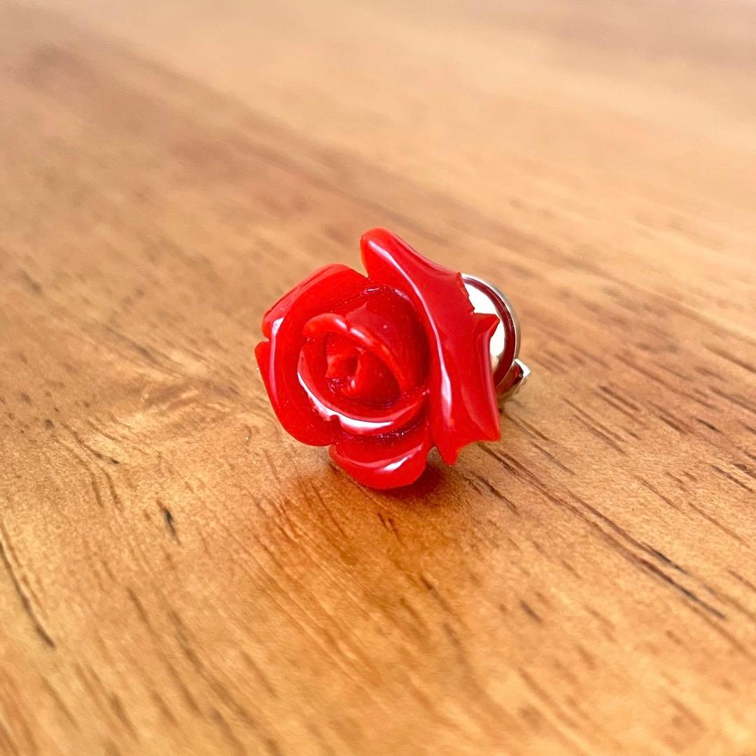 早い者勝ち‼︎‼︎最終の最終処分価格‼︎‼︎●入手困難●血赤珊瑚バラピンブローチ