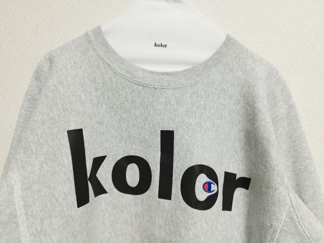 Champion × kolor リバースウィーブクルーネックスウェット
