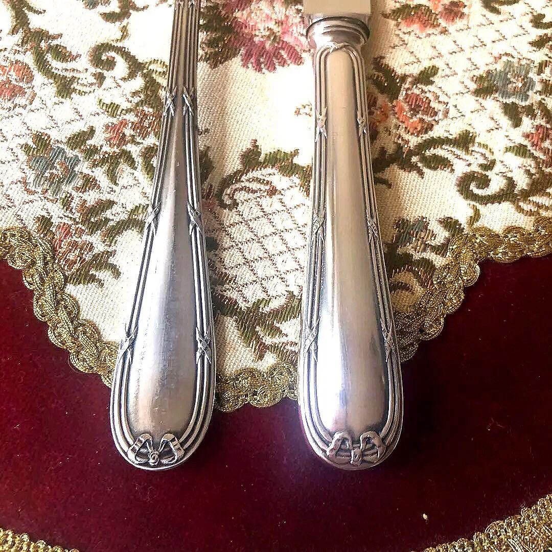 シルバープレート　ナイフフォークセット　フリオネフランソワ社　ヴィンテージ
