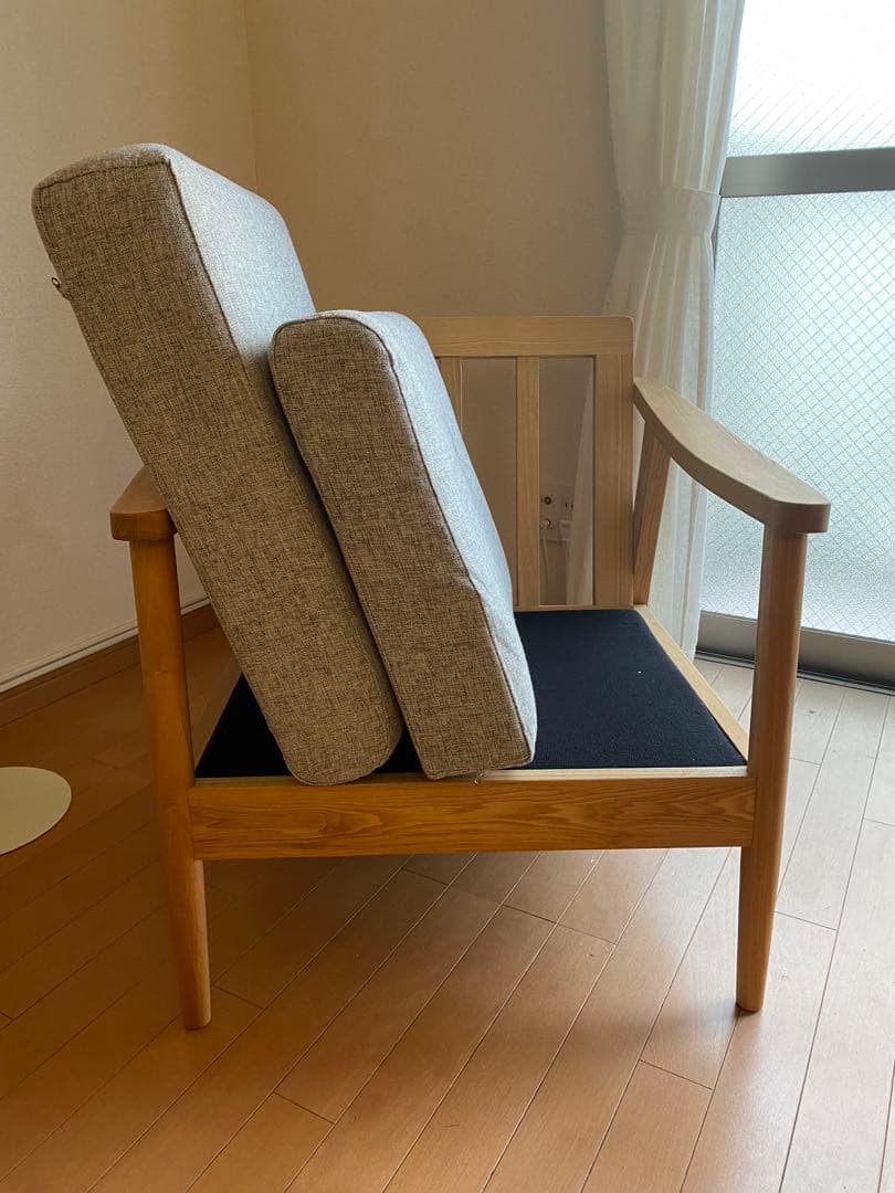 【coco】RE:CENO リセノ HENRY 1人掛けソファ グレー