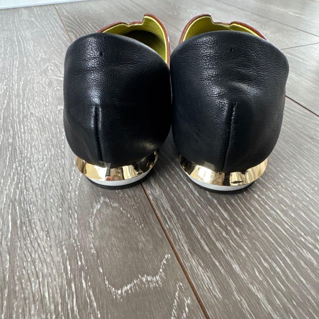 美品　MANA 37 ふかふかバブーシュ　23.5 ブラウン　ブラック