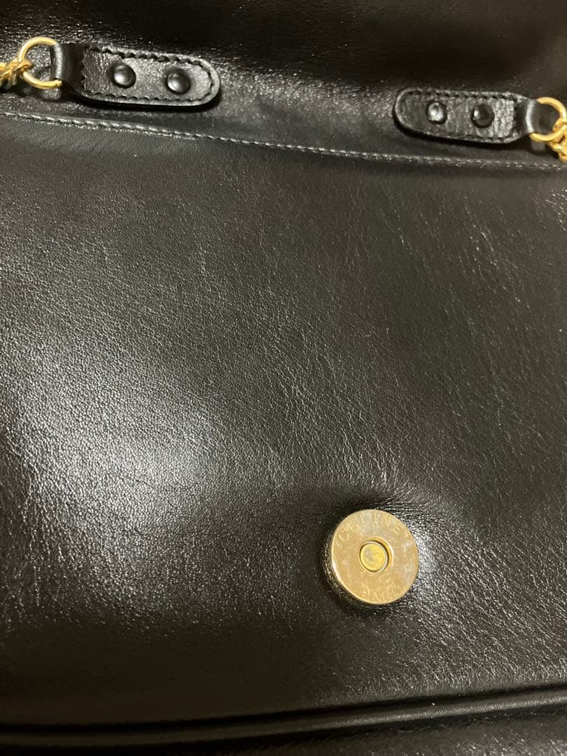 ブ*K様 セリーヌCELINE トリオンフチェーンショルダーバッグ。ヴィンテージ