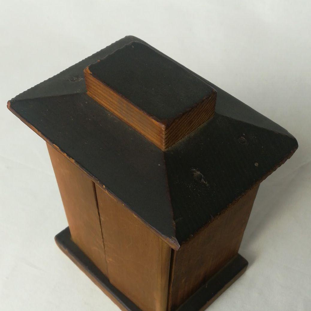 時代  仏教美術　木彫り  大黒天  厨子入  縁起物