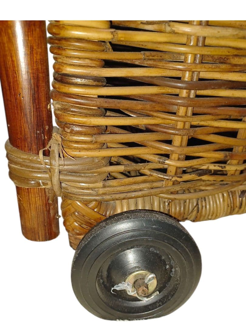 藤 ラタン ショッピングカート