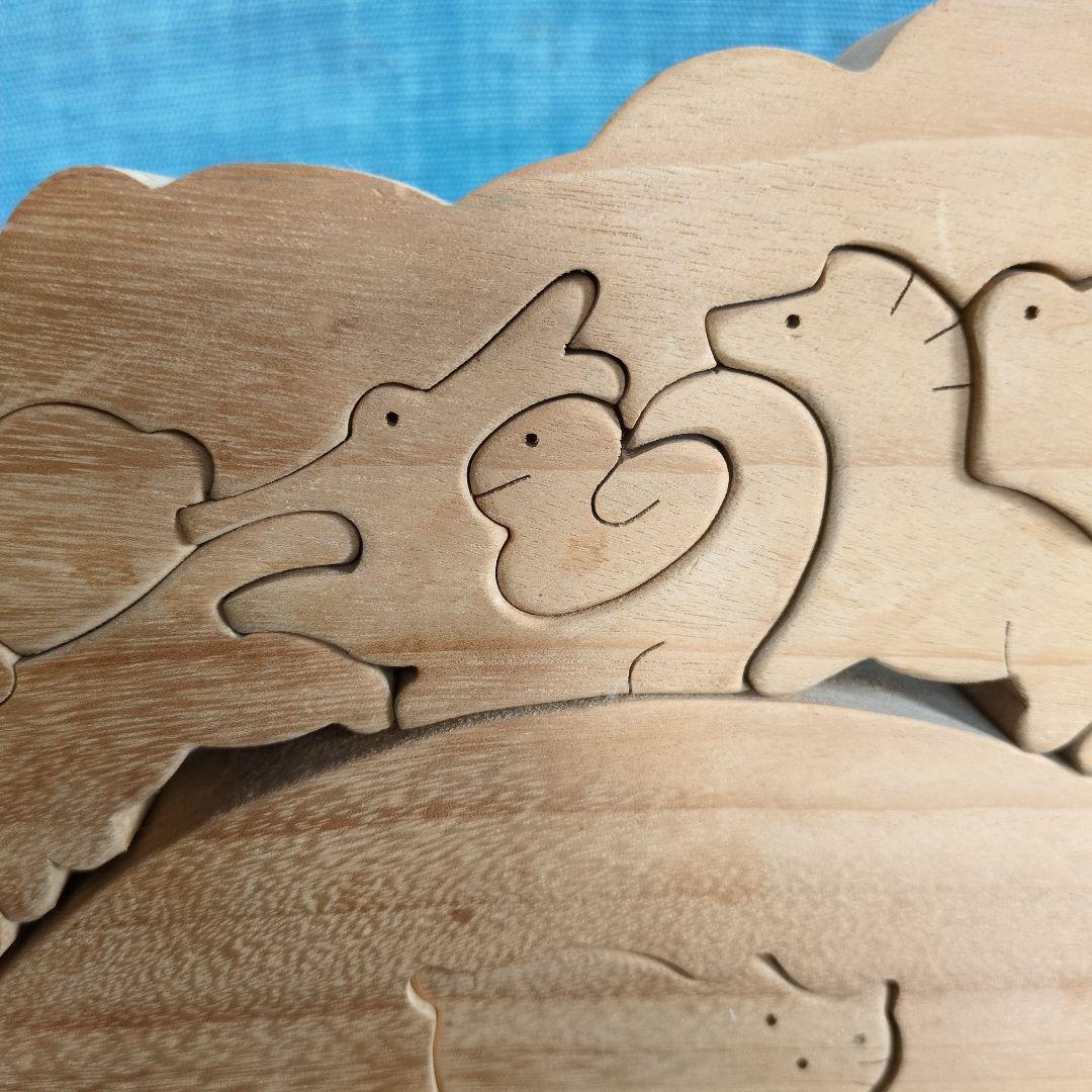 小黒三郎さんの組み木十二支とねこ