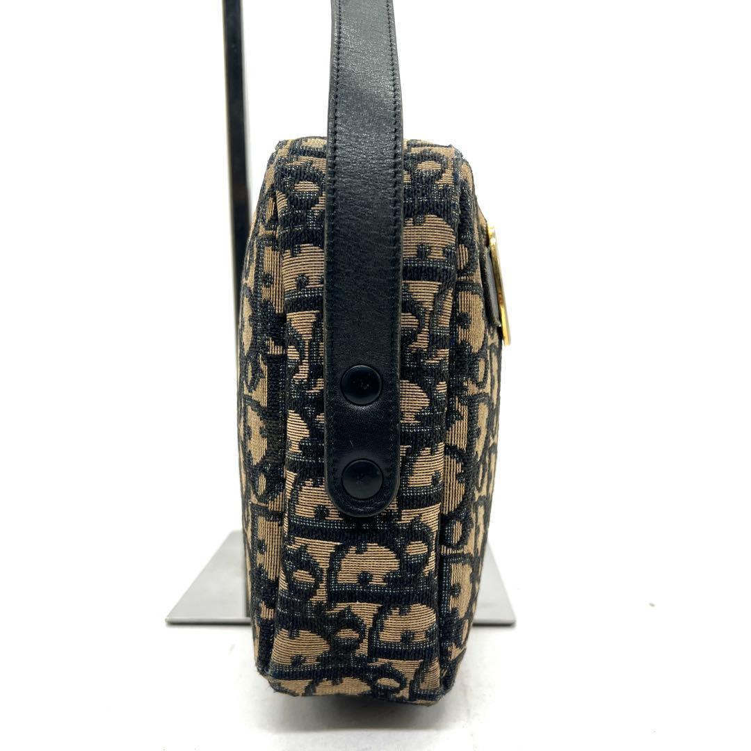 【美品】Dior ワンショルダー ショルダー バッグ トロッター キャンバス