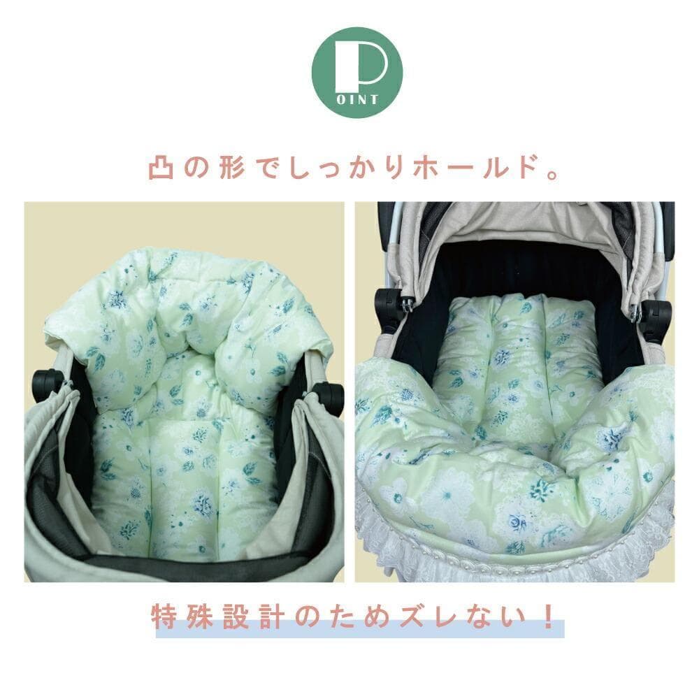 【一体型・L】カートクッション★ブルー あご乗せ コンフォーター カートカバー