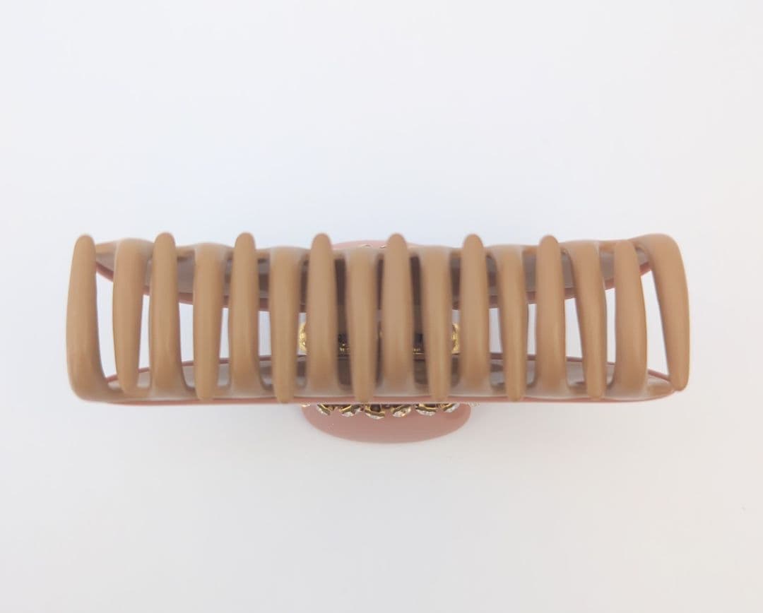 acca ヘアクリップ　Mサイズ　ピンクベージュ