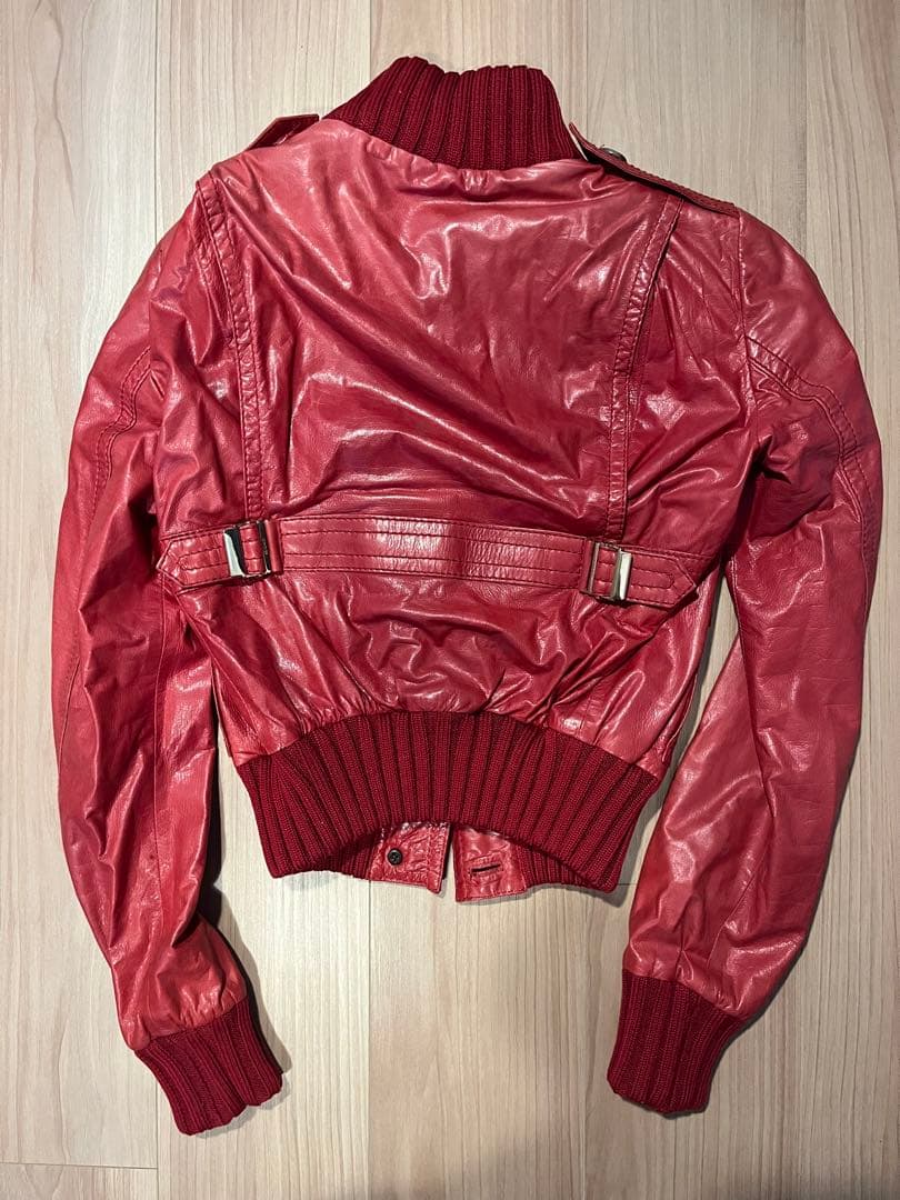 GUCCI レディース　レザーショートジャケット