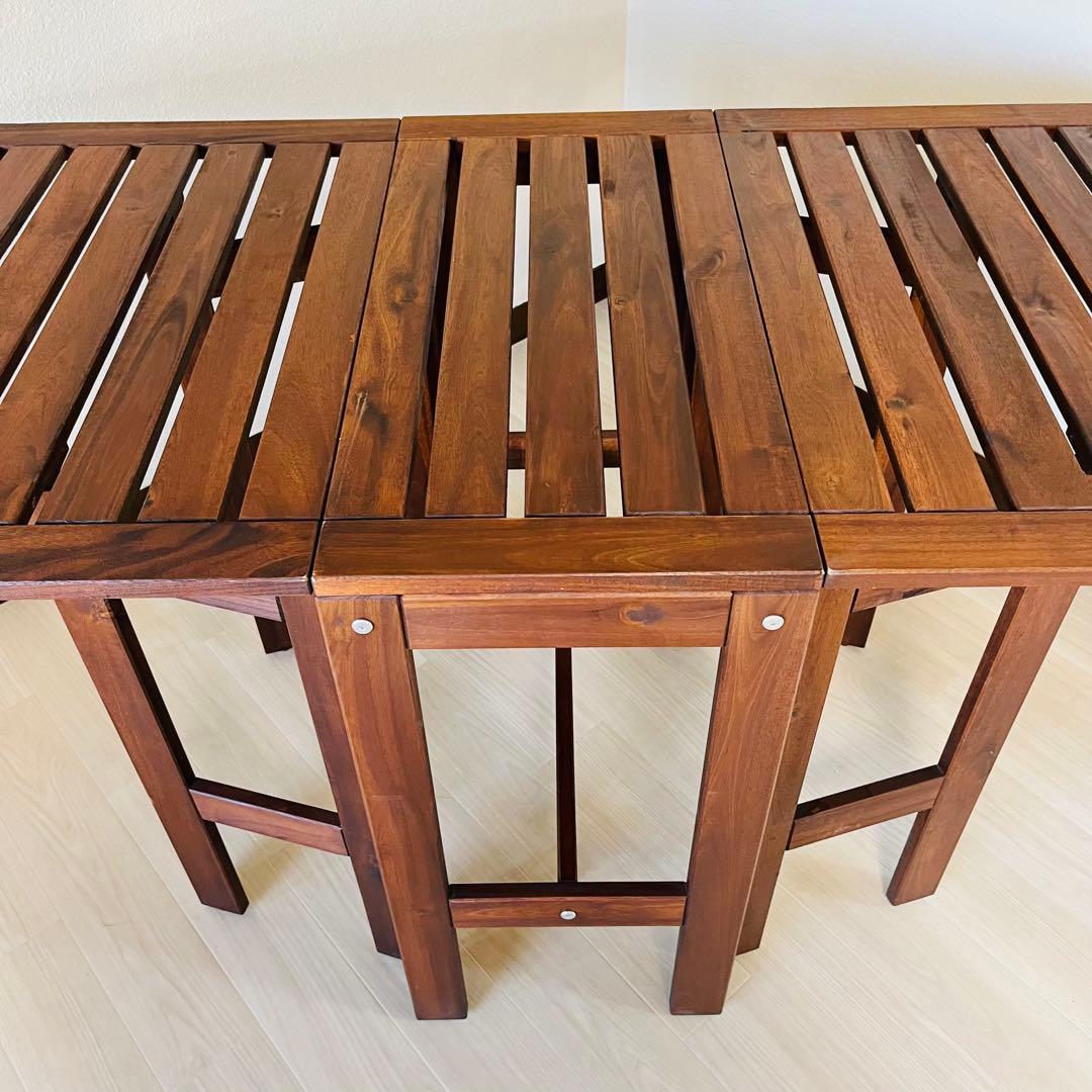 【希少廃盤品】IKEA ÄPPLARÖ エップラロー 折りたたみテーブル