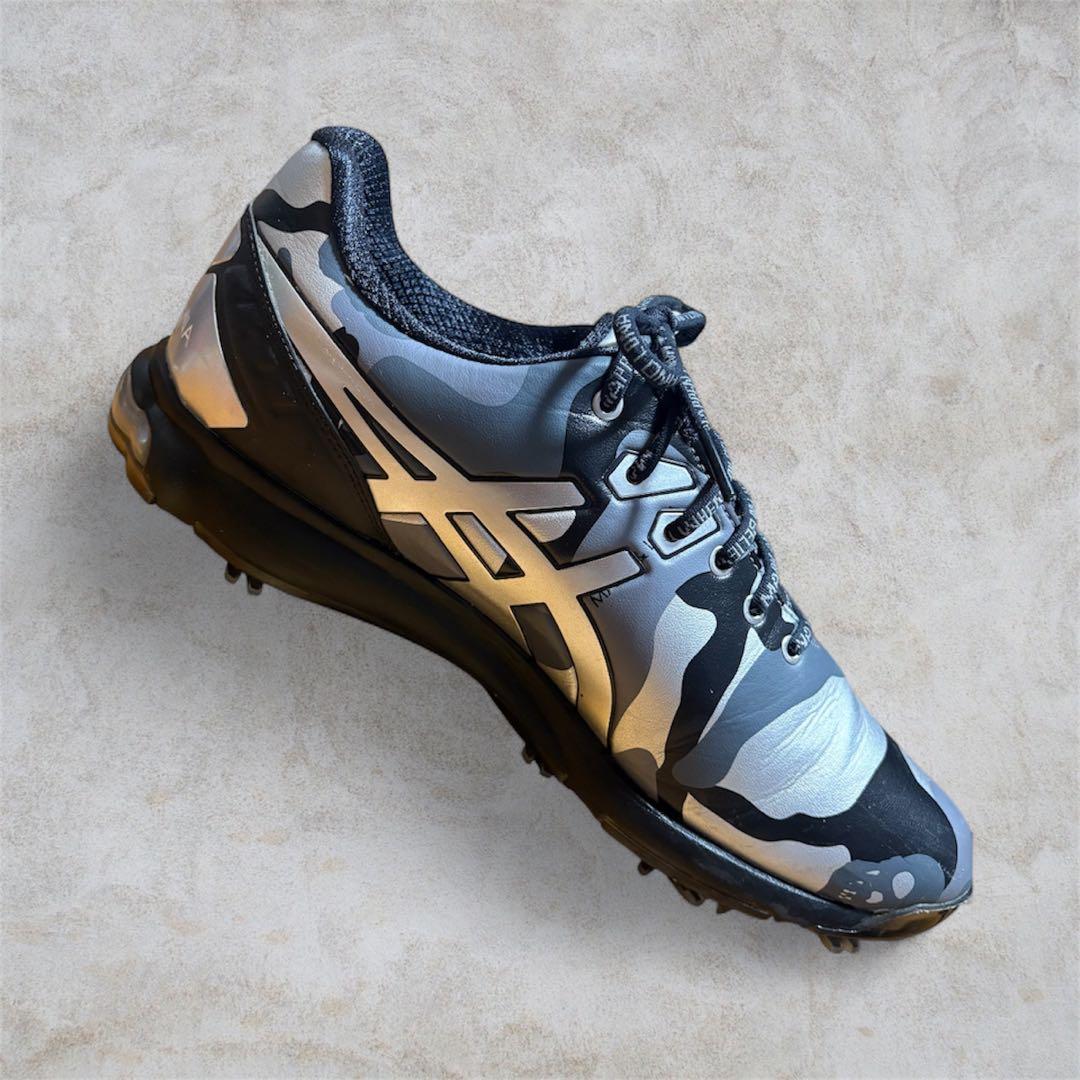 MARK & LONA カモフラージュ ゴルフシューズ　アシックスコラボ27cm