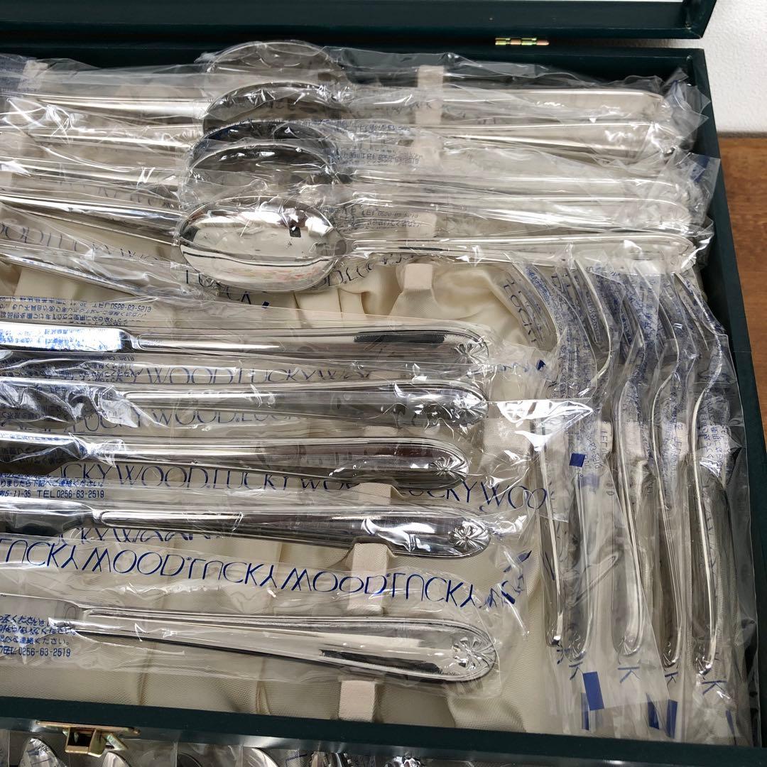 未使用　ラッキーウッド　マリエッタ　カトラリー40本セット　リボン　ハート