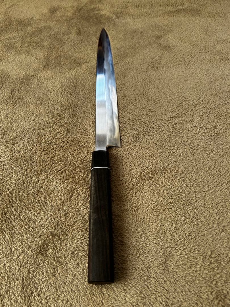 柳刃包丁 36cm 片刃 白二鋼 黒檀柄