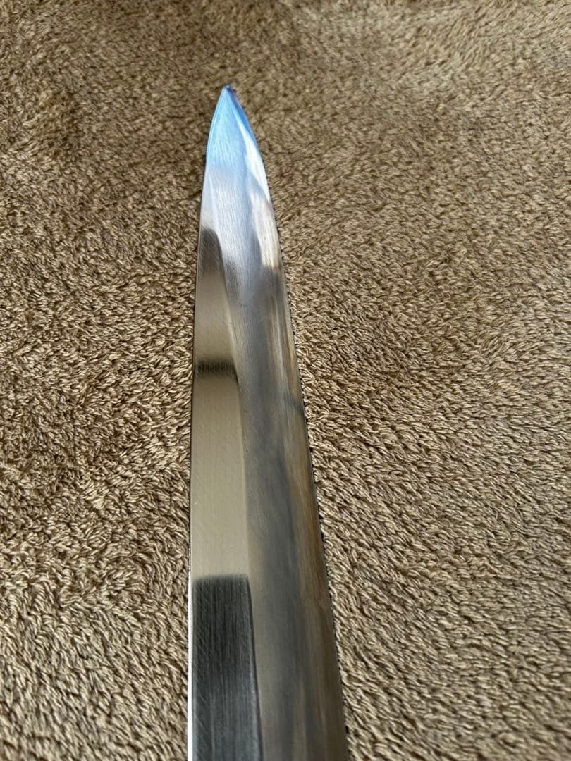 柳刃包丁 36cm 片刃 白二鋼 黒檀柄