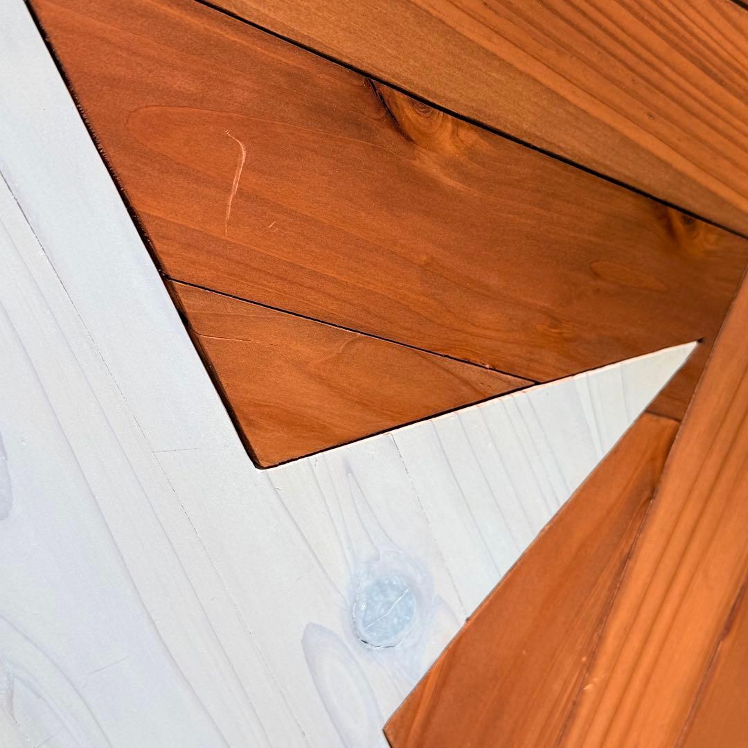 【キズ有.半額】木製ヘリンボーンローテーブル