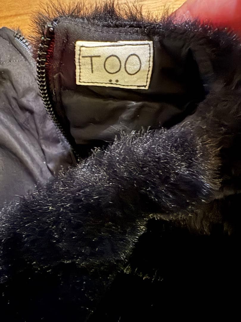 最終お値下げmoon tree planetTOO ファーケープ 黒