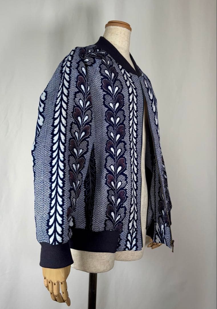 浴衣リメイク92番　有松鳴海絞り一重スカジャン風