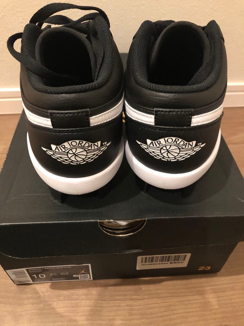 Jordan 1 RETRO MCS LOW ブラック 28cm スパイク