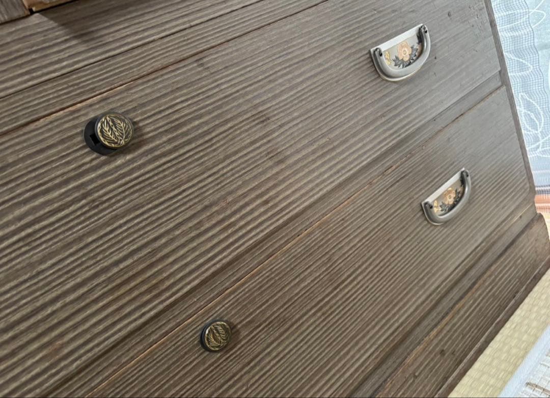 木製着物タンス スライド棚付き