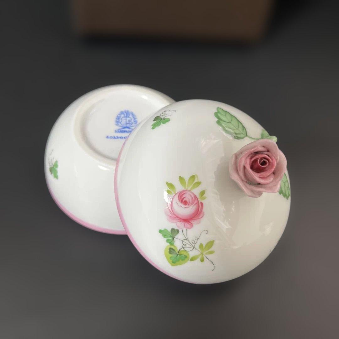 売り切り価格［新品］Herend♡ウィーンの薔薇ピンク♡マルボンボン② 希少品