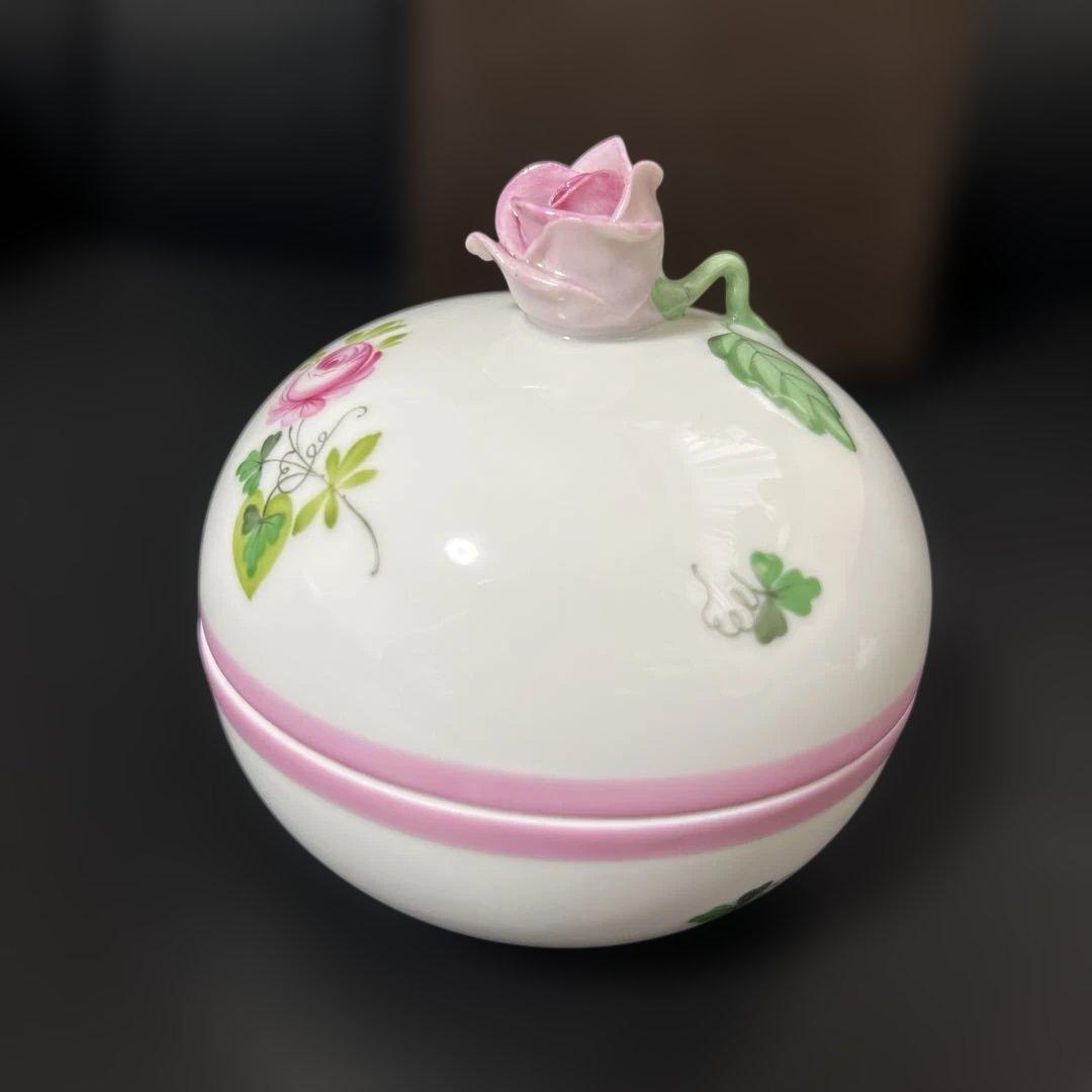 売り切り価格［新品］Herend♡ウィーンの薔薇ピンク♡マルボンボン② 希少品
