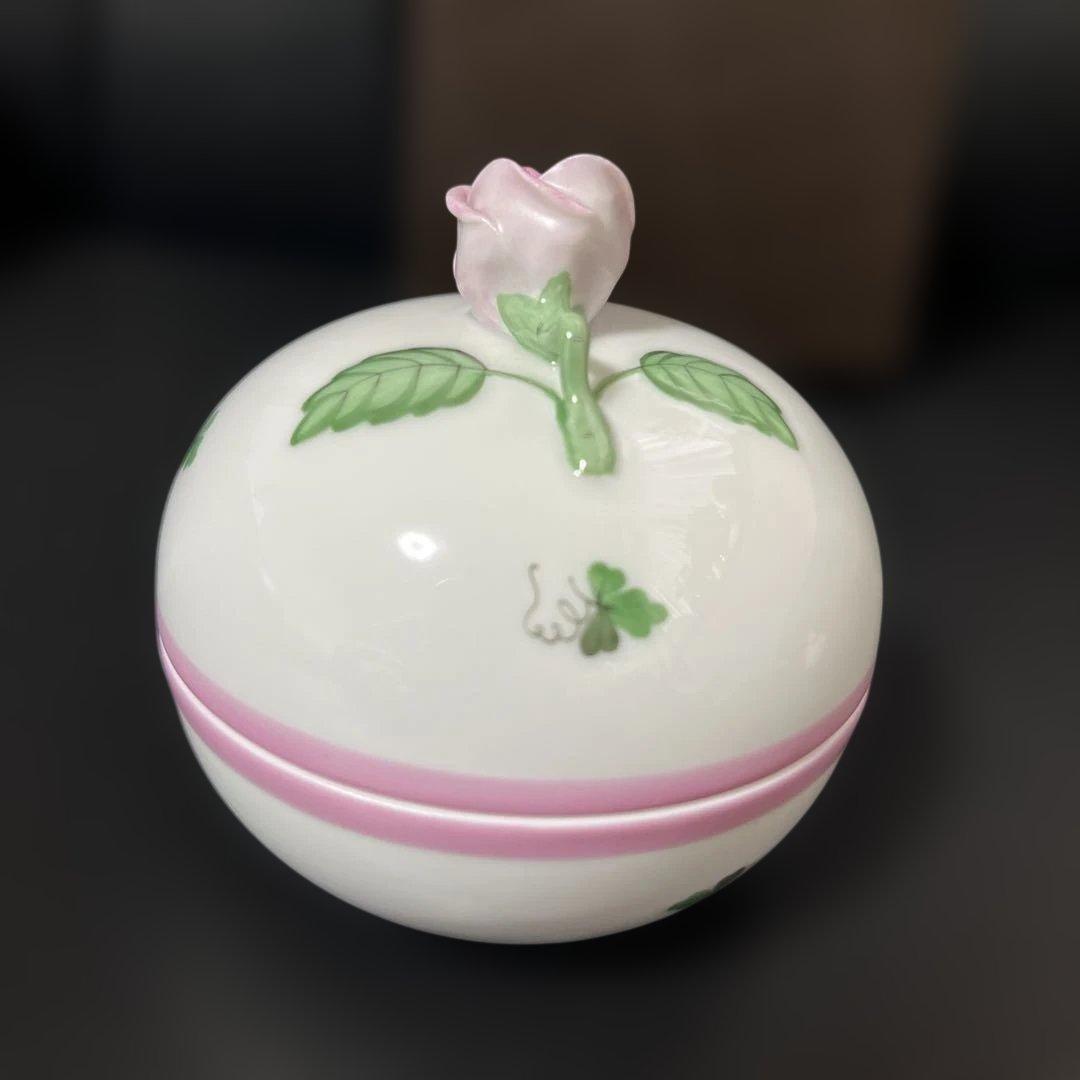 売り切り価格［新品］Herend♡ウィーンの薔薇ピンク♡マルボンボン② 希少品